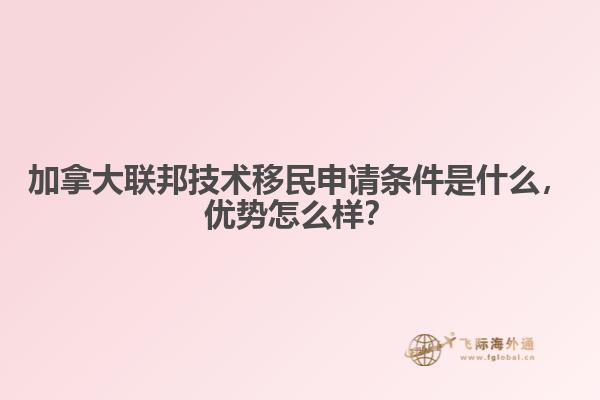 加拿大聯(lián)邦技術(shù)移民申請條件是什么，優(yōu)勢怎么樣？