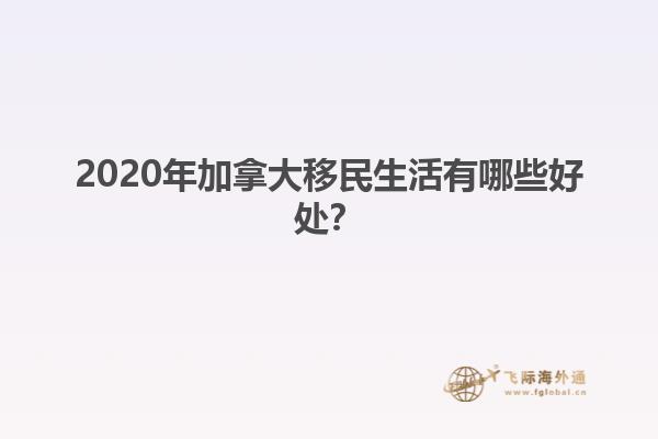2020年加拿大移民生活有哪些好處？