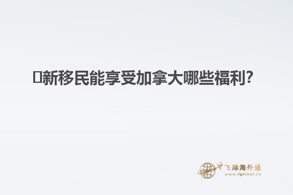 ?新移民能享受加拿大哪些福利？