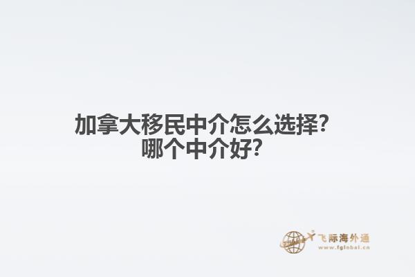 加拿大移民中介怎么選擇？哪個中介好？