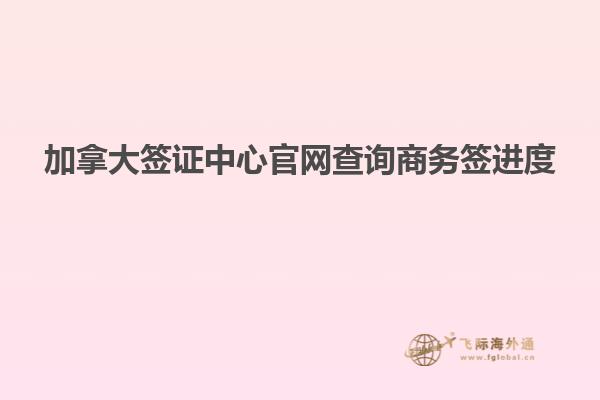 加拿大簽證中心官網查詢商務簽進度
