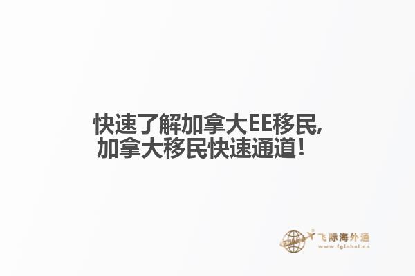 快速了解加拿大EE移民,加拿大移民快速通道！