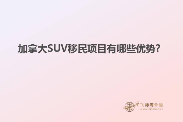 加拿大SUV移民項(xiàng)目有哪些優(yōu)勢(shì)？