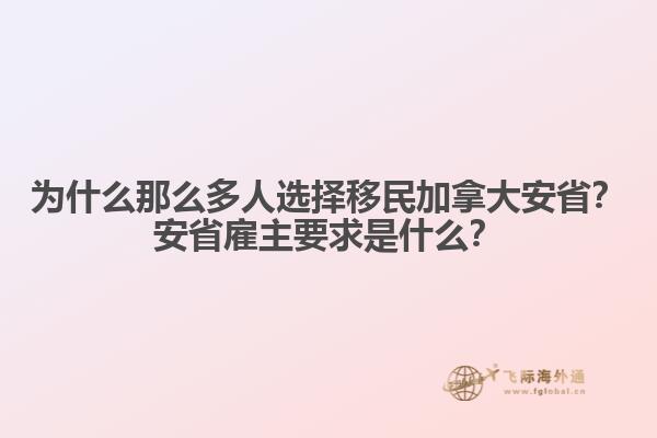 為什么那么多人選擇移民加拿大安?。堪彩」椭饕笫鞘裁?？