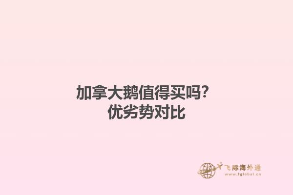 加拿大鵝值得買嗎？?jī)?yōu)劣勢(shì)對(duì)比