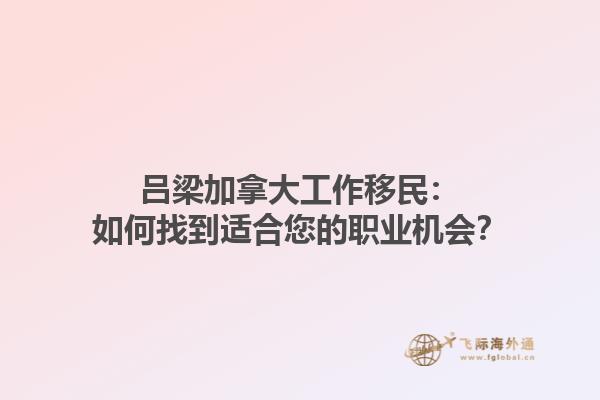 呂梁加拿大工作移民：如何找到適合您的職業(yè)機(jī)會(huì)？