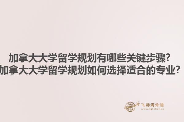 加拿大大學(xué)留學(xué)規(guī)劃有哪些關(guān)鍵步驟？加拿大大學(xué)留學(xué)規(guī)劃如何選擇適合的專業(yè)？1.jpg