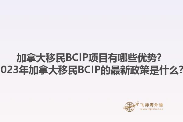 加拿大移民BCIP項(xiàng)目有哪些優(yōu)勢(shì)？2023年加拿大移民BCIP的最新政策是什么？