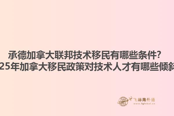 承德加拿大聯(lián)邦技術(shù)移民有哪些條件？2025年加拿大移民政策對技術(shù)人才有哪些傾斜？