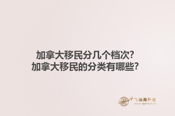 加拿大移民分幾個(gè)檔次？加拿大移民的分類有哪些？1.jpg