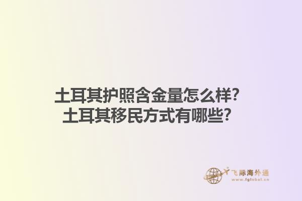 土耳其護照含金量怎么樣？土耳其移民方式有哪些？1.jpg
