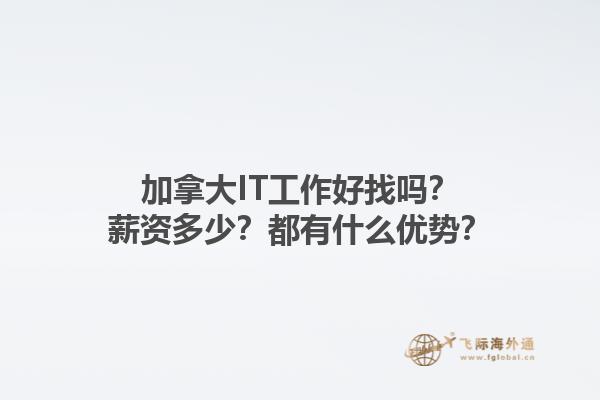 加拿大IT工作好找嗎？薪資多少？都有什么優(yōu)勢？