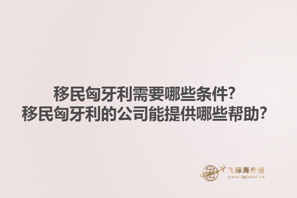 移民匈牙利需要哪些條件？移民匈牙利的公司能提供哪些幫助？1.jpg
