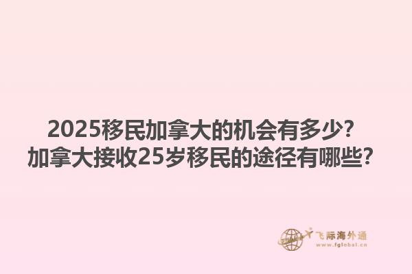 2025移民加拿大的機會有多少？加拿大接收25歲移民的途徑有哪些？1.jpg
