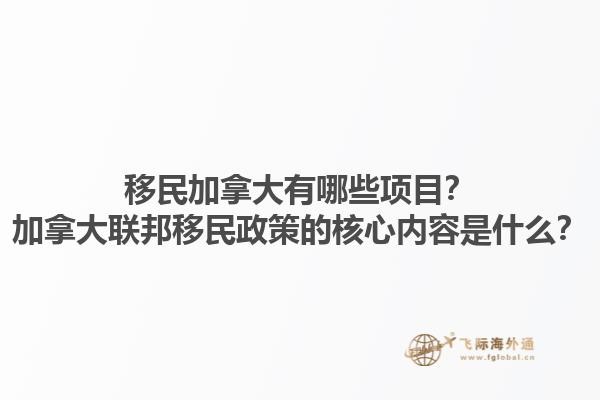 移民加拿大有哪些項目？加拿大聯(lián)邦移民政策的核心內(nèi)容是什么？1.jpg