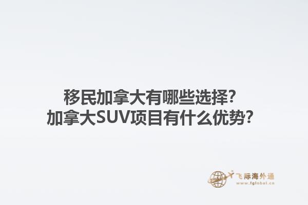 移民加拿大有哪些選擇？加拿大SUV項目有什么優(yōu)勢？1.jpg