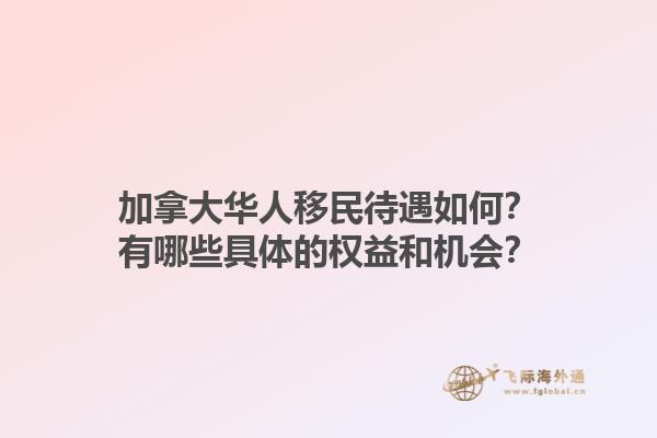 加拿大華人移民待遇如何？有哪些具體的權(quán)益和機會？