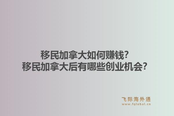 移民加拿大如何賺錢？移民加拿大后有哪些創(chuàng)業(yè)機(jī)會(huì)？1.jpg