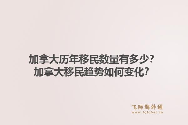 加拿大歷年移民數(shù)量有多少？加拿大移民趨勢(shì)如何變化？1.jpg