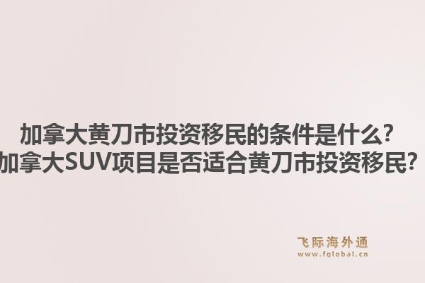 加拿大黃刀市投資移民的條件是什么？加拿大SUV項目是否適合黃刀市投資移民？1.jpg