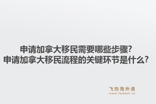 申請(qǐng)加拿大移民需要哪些步驟？申請(qǐng)加拿大移民流程的關(guān)鍵環(huán)節(jié)是什么？1.jpg