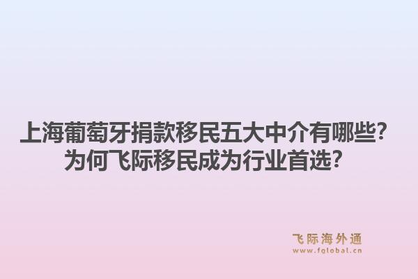 上海葡萄牙捐款移民五大中介有哪些？為何飛際移民成為行業(yè)首選？1.jpg
